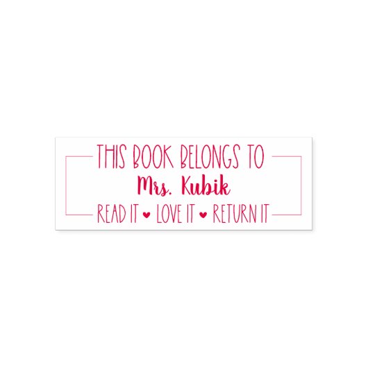 この本は先生書切手に属する セルフインキングスタンプ (デザイン)