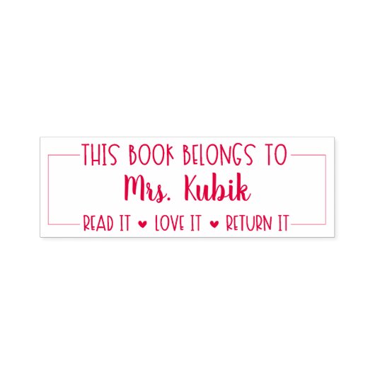 この本は先生書切手に属する セルフインキングスタンプ (デザイン)