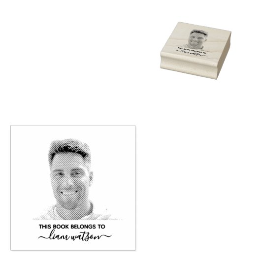 この本は写真パーソナライズされただ ラバースタンプ (押印)