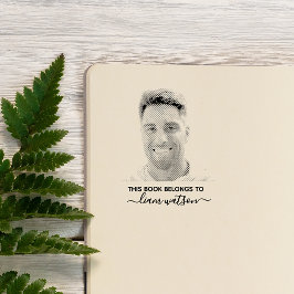 この本は写真パーソナライズされただ ラバースタンプ