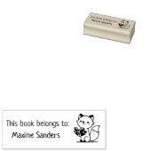 この本は印紙付きキツネだ ラバースタンプ (押印)