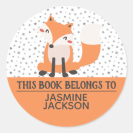 この本は可愛いキツネのオレンジ&ホワイトのクラスに属している ラウンドシール