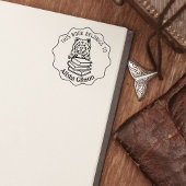 この本は可愛いチャウの本だ ラバースタンプ