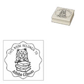 この本は可愛いチャウの本だ ラバースタンプ (押印)