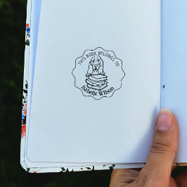 この本は可愛いバスセットの本だ ラバースタンプ