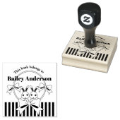 この本は可愛いバニーキッズ蔵書票 ラバースタンプ (押印)