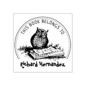 この本は可愛いフクロウの本だ ラバースタンプ (インプリント)