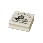 この本は可愛いフクロウの本だ ラバースタンプ (スタンプ)