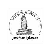 この本は可愛いフクロウの本だ ラバースタンプ (インプリント)