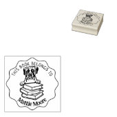 この本は可愛いボクサーの本だ ラバースタンプ (押印)