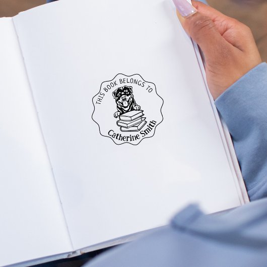 この本は可愛いロットワイラー ラバースタンプ