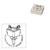 この本は可愛い女の子の本だ ラバースタンプ (押印)