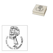 この本は可愛い少年の本だ ラバースタンプ (押印)