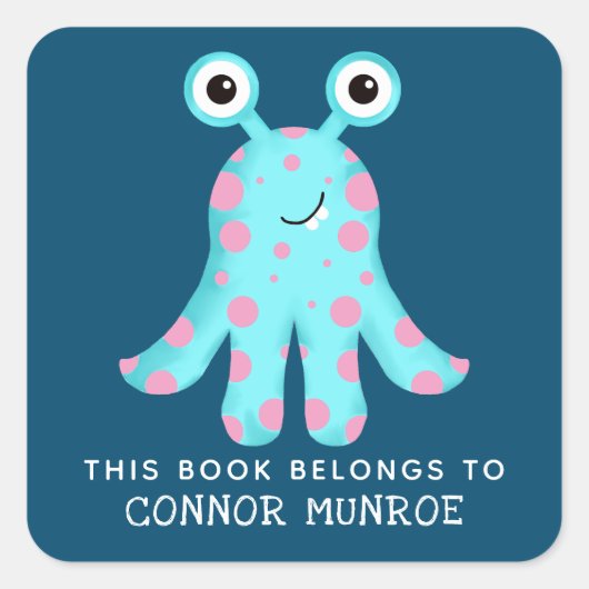 この本は可愛い怪物の子どもたち スクエアシール (正面)