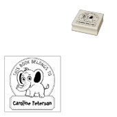 この本は可愛い象の子の本 ラバースタンプ (押印)