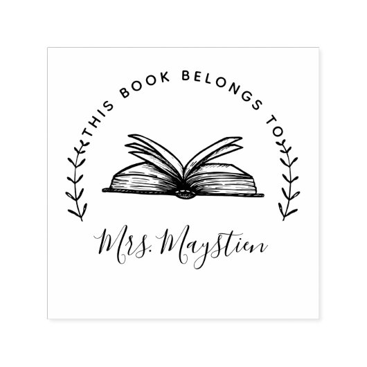 この本は台本に属している セルフインキングスタンプ (デザイン)