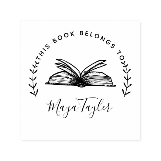 この本は台本に属している セルフインキングスタンプ (デザイン)