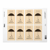 この本は名前をカスタムする傘だ ラベル (フルシート)