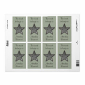 この本は名前をカスタムする岩質星に属する ラベル (フルシート)