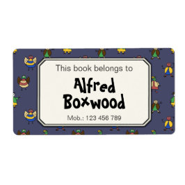 この本は名前をカスタムする漫画の人々に属する ラベル