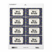 この本は名前をカスタムする漫画の人々に属する ラベル (フルシート)