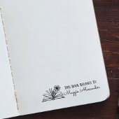 この本は名前蔵書票 セルフインキングスタンプ