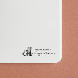 この本は名前蔵書票 セルフインキングスタンプ