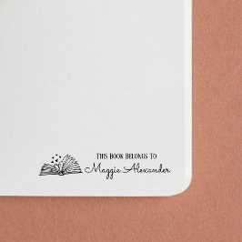 この本は名前蔵書票 セルフインキングスタンプ