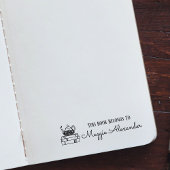 この本は名前蔵書票 セルフインキングスタンプ