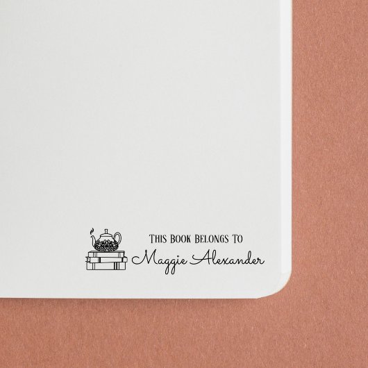 この本は名前蔵書票 セルフインキングスタンプ