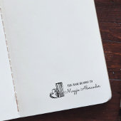 この本は名前蔵書票 セルフインキングスタンプ