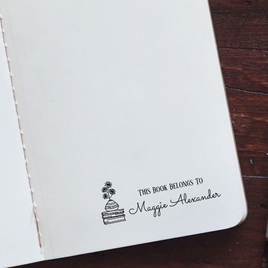 この本は名前蔵書票 セルフインキングスタンプ