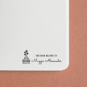 この本は名前蔵書票 セルフインキングスタンプ