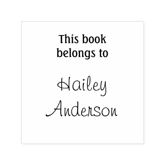 この本は君の名だ セルフインキングスタンプ (デザイン)