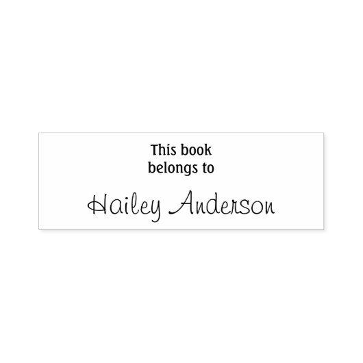 この本は君の名だ セルフインキングスタンプ (デザイン)