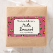 この本は女の子カスタム名棒人間たち ラベル (インサイチュ)