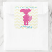 この本は女の子スーパーヒーローパーソナライズされたのものだ スクエアシール (バッグ)