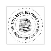 この本は属していパーソナライズされたる セルフインキングスタンプ (デザイン)