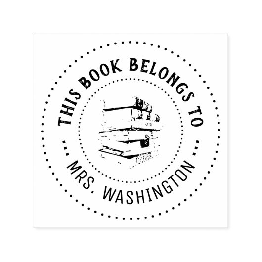 この本は属していパーソナライズされたる セルフインキングスタンプ (デザイン)