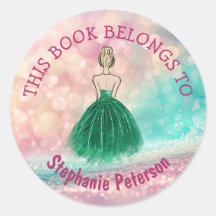 この本は属する – グラデーショングリッターレインボー