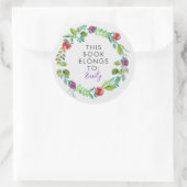 この本は所有するカラフルフローラリース ラウンドシール (バッグ)