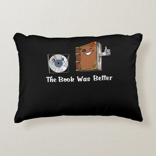 この本は文学の方が好読い アクセントクッション (正面)