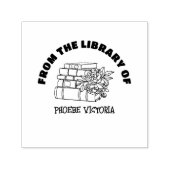 この本は書庫の切手パーソナライズされたに属している セルフインキングスタンプ (デザイン)