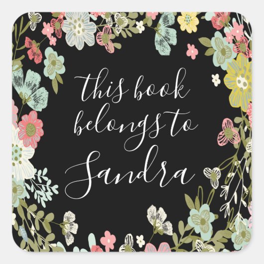 この本は書籍名プレートラベルのステッカーに属する スクエアシール (正面)