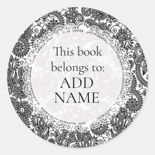 この本は書籍名プレートラベルのステッカーに属する ラウンドシール (正面)