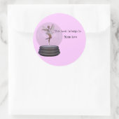 この本は本のシールの持ち主 ラウンドシール (バッグ)