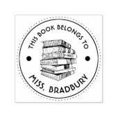 この本は次のものだパーソナライズされた セルフインキングスタンプ (デザイン)