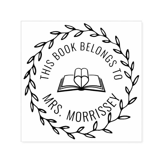 この本は次のものだパーソナライズされた セルフインキングスタンプ (デザイン)