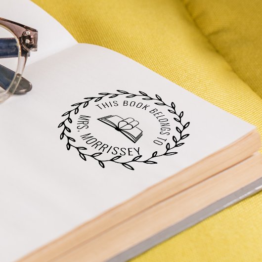 この本は次のものだパーソナライズされた セルフインキングスタンプ