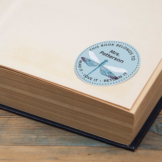 この本は次のものだパーソナライズされた ラウンドシール